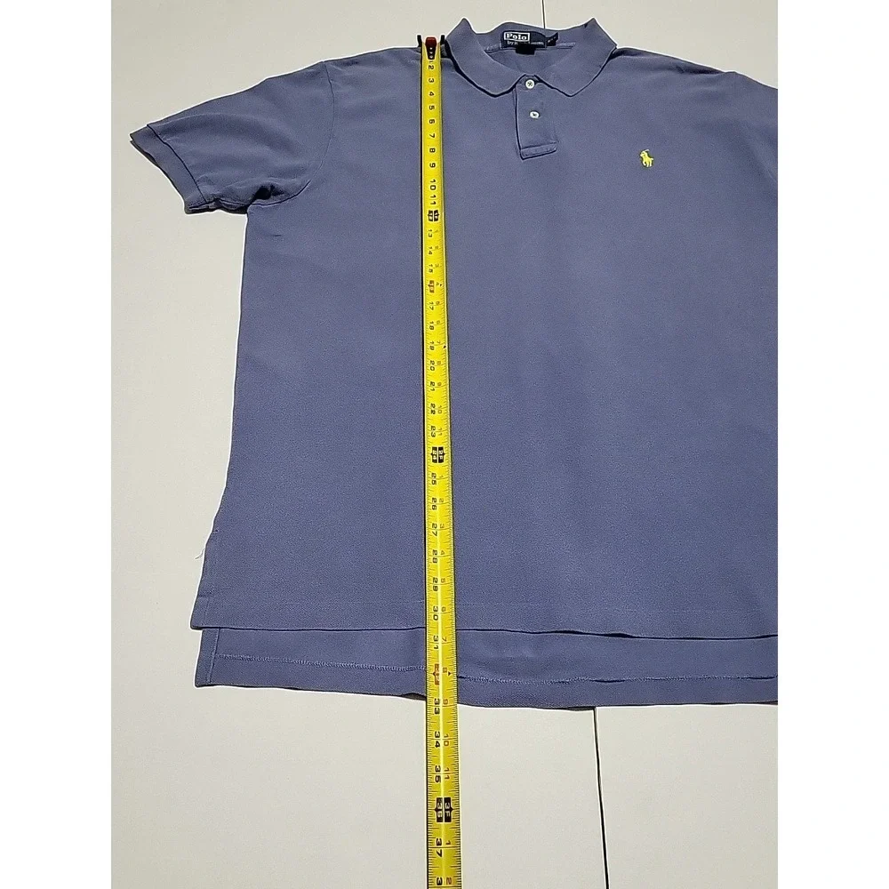 Polo Ralph Lauren Polo Shirt Mens XXL Light Blue Classic Fit Short Sleeve Casual